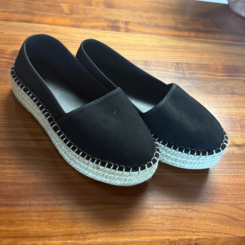 ASOS Black Wedge Espadrilles